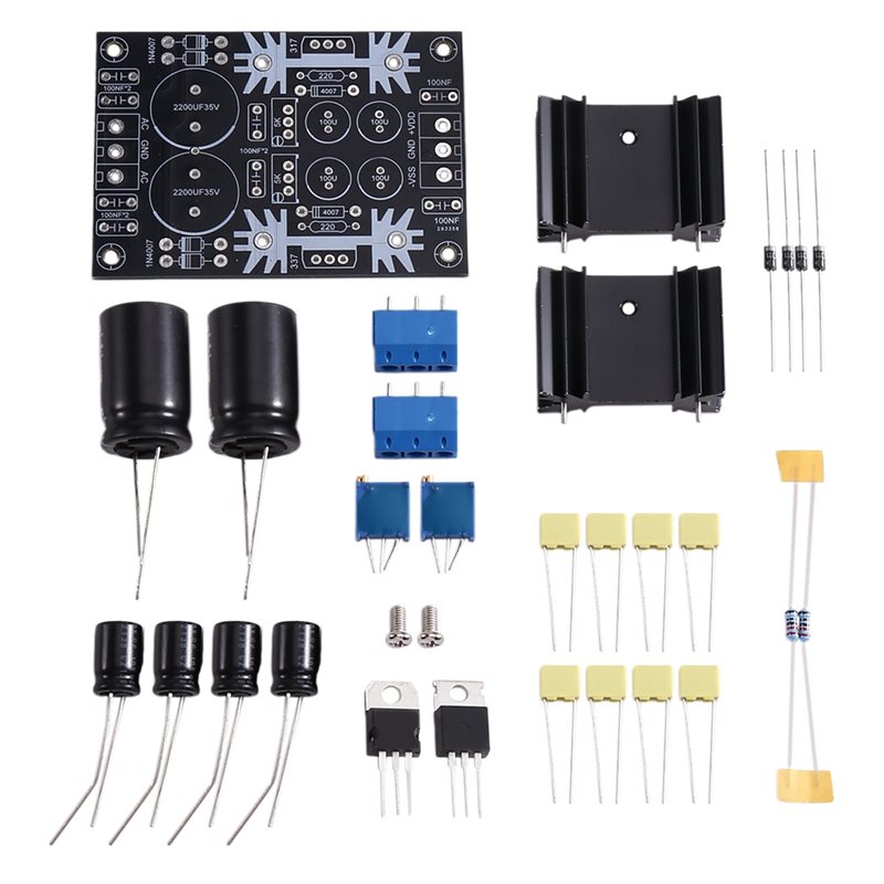 Lm317 Voltage Regulator - FULL-Adjustable Positive Negative Power Supply Voltage