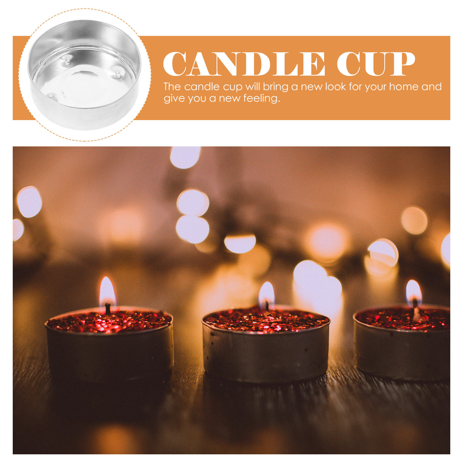 Diy Electronic - 30Pcs Electronic Tealight Cups Simple Metal