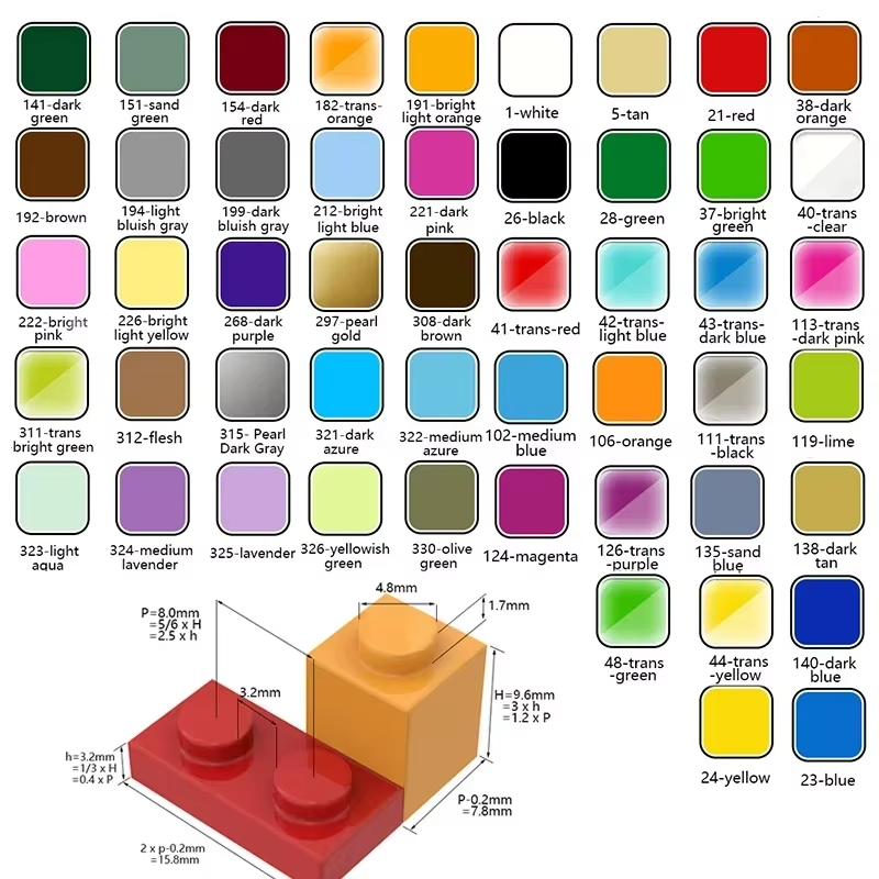 100PCS MOC 2420 Plate 2x2 Buil - Diy Electronics Ideas ulasan dan harga