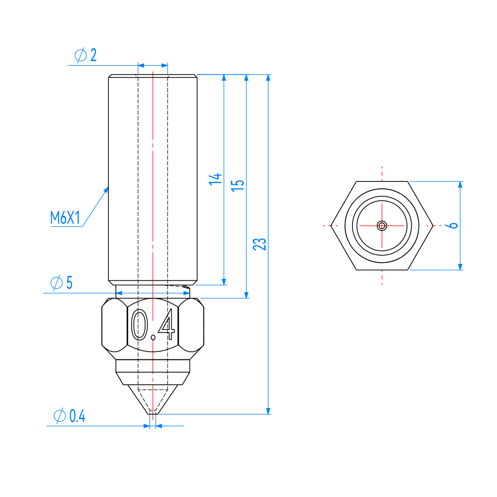 For Ender 3 V3 KE Nozzle Brass - Creality Printer Ender 3 V3 ulasan dan harga
