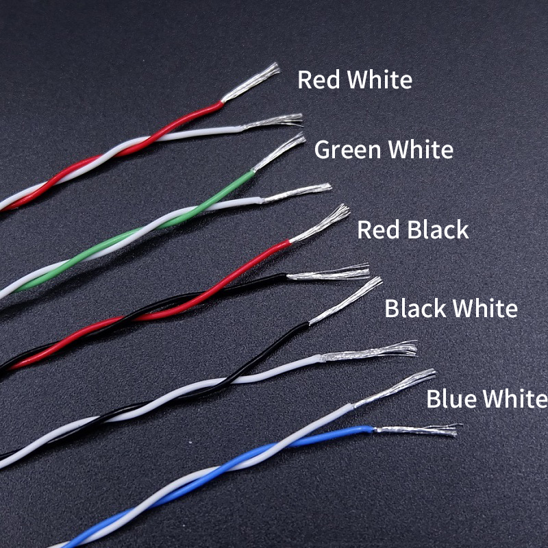 2M/10M 2pins PTFE Wire 30/26/2 - Diy Electronics Audio ulasan dan harga
