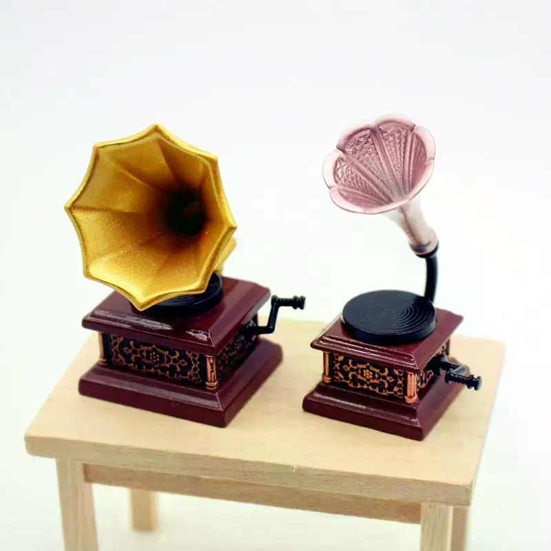 Dollhouse Vintage Phonograph M - Diy Electronics Housing ulasan dan harga