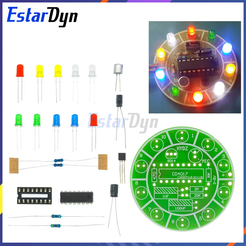 Estardyn CD4017 colorful voice - Diy Electronics Lab ulasan dan harga