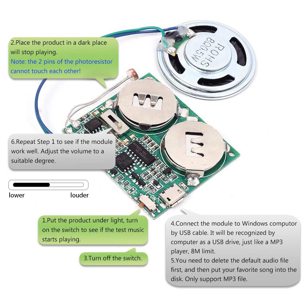 DIY Light Sensor Sound Module  - Diy Electronics Audio ulasan dan harga